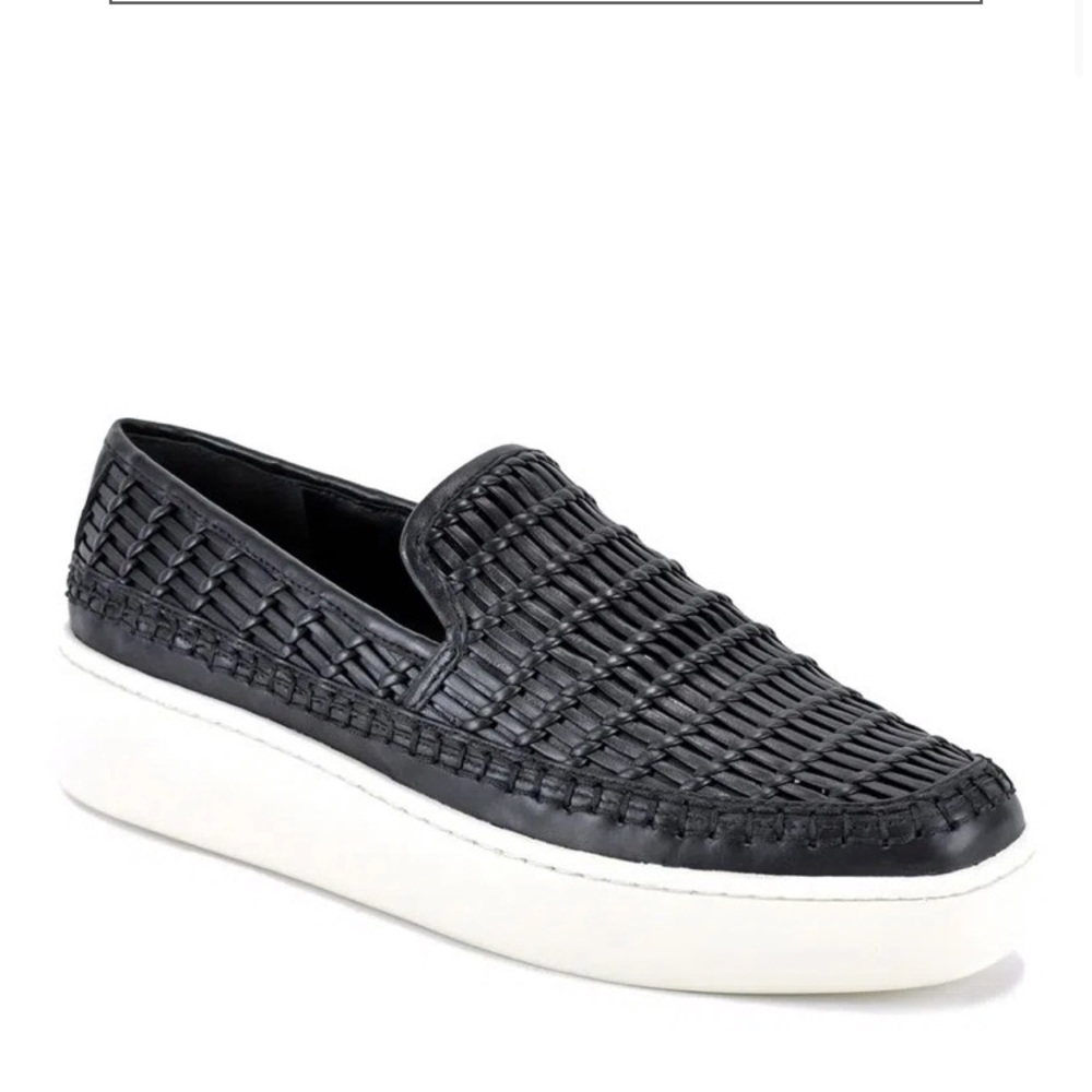 Vince Stafford Woven Leather Sneakers